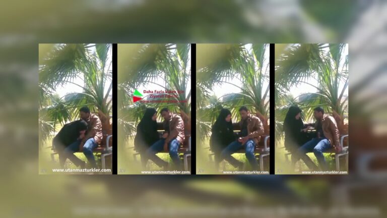 Türbanlı Hatun İfşa Parkta Elleriyle Boşalttı